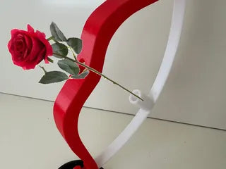 Cupid Rose Archery Vase