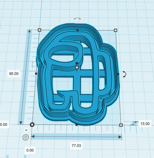 Among Us Cookie Cutter  3" x 4"
