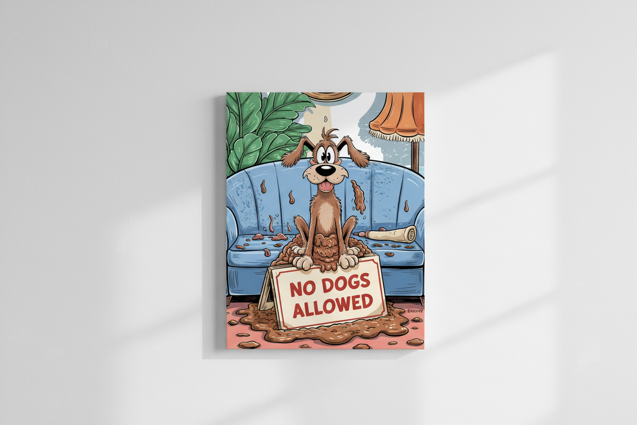No Dogs Allowed - Metal Sign